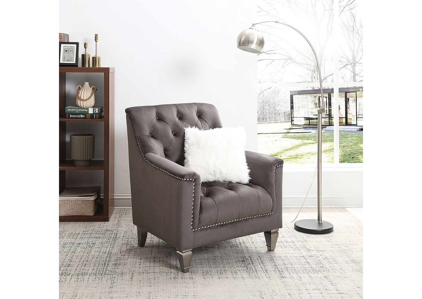 Dania Gray Chair,Glory Furniture