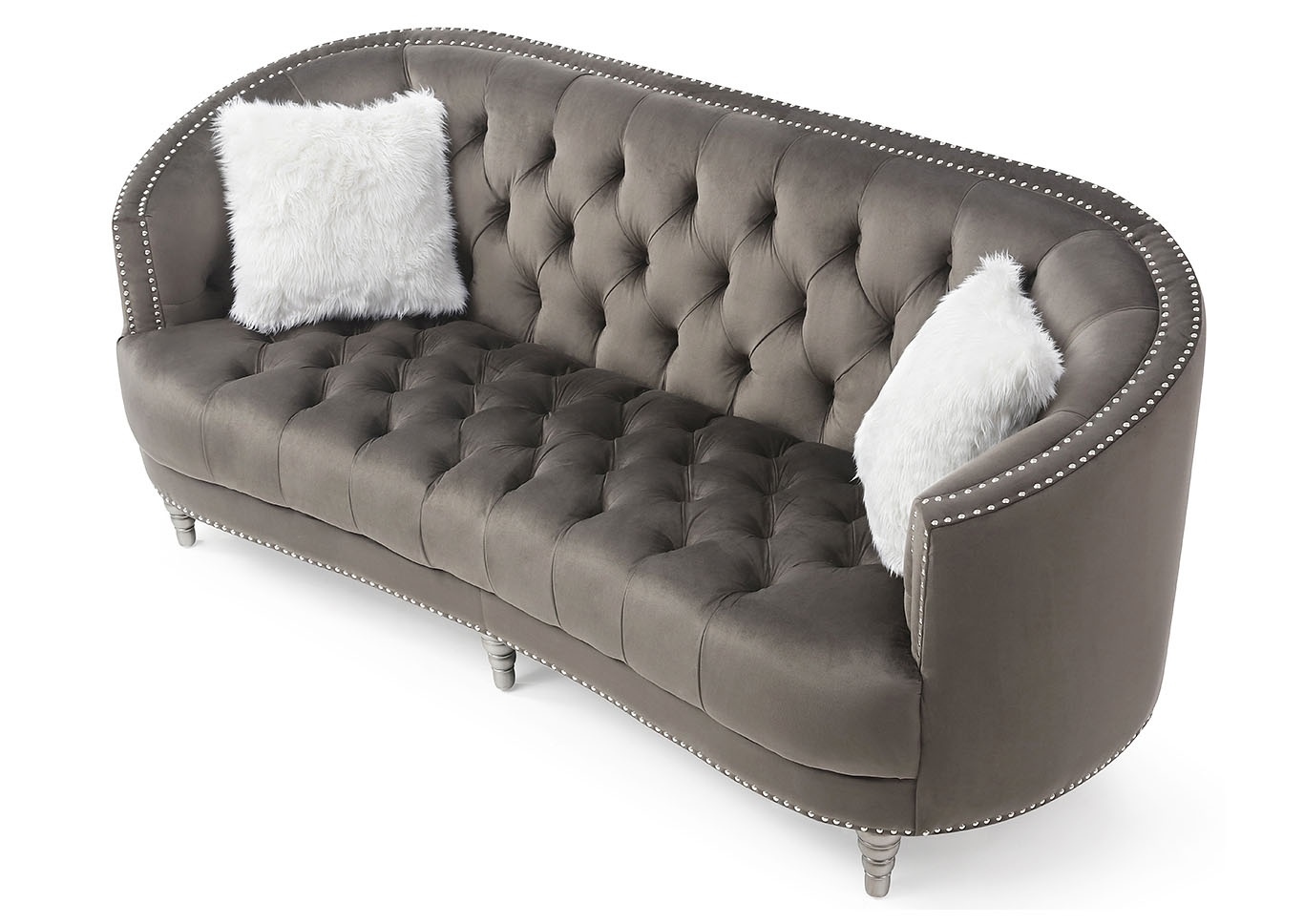 Dania Gray Stationary Sofa,Glory Furniture