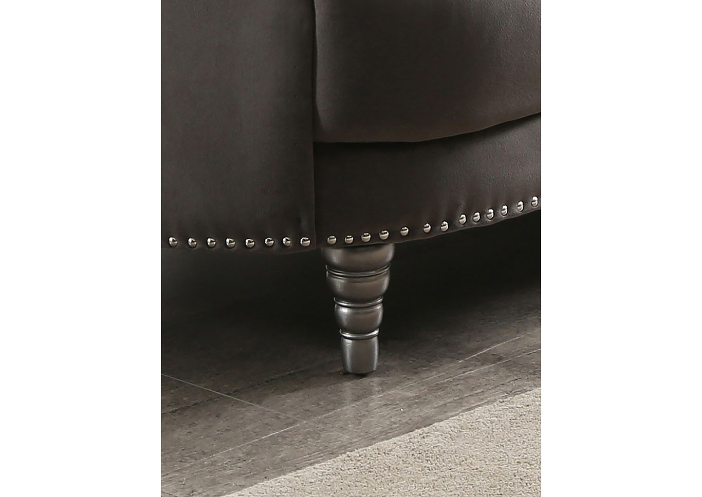 Dania Gray Stationary Sofa,Glory Furniture