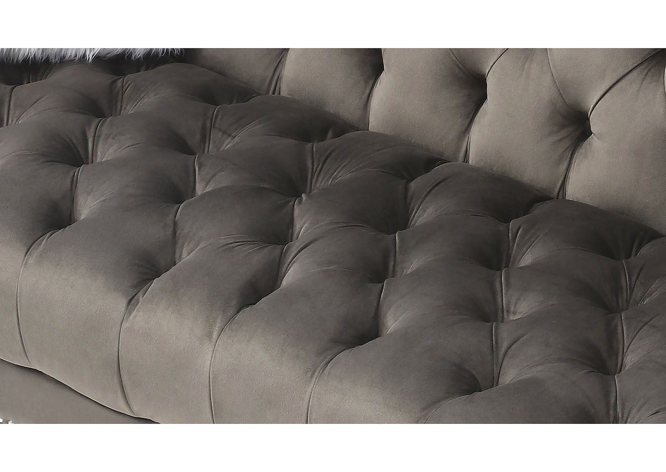 Dania Gray Stationary Sofa,Glory Furniture