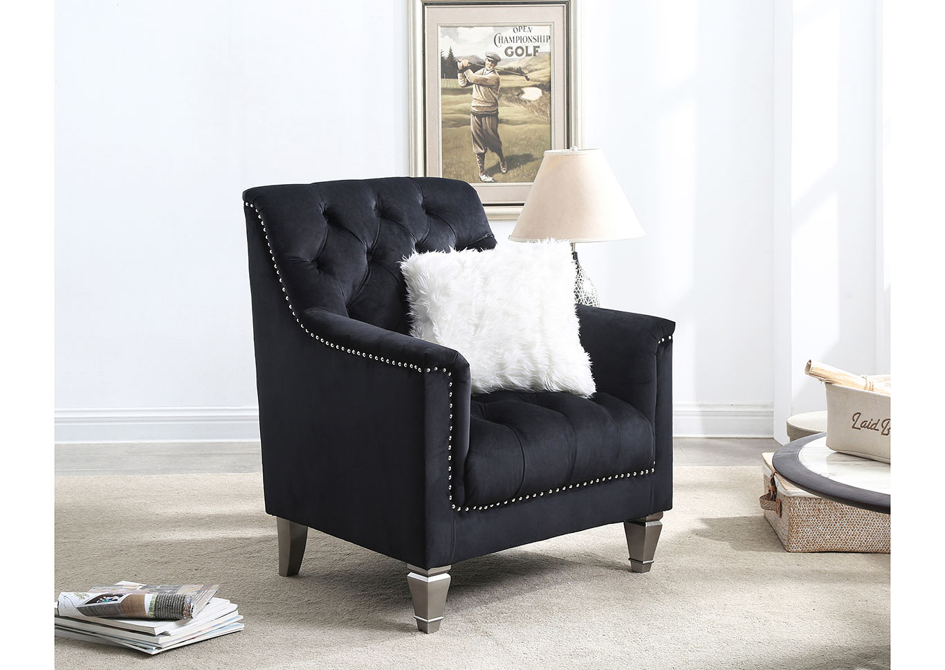 Dania Black Chair,Glory Furniture