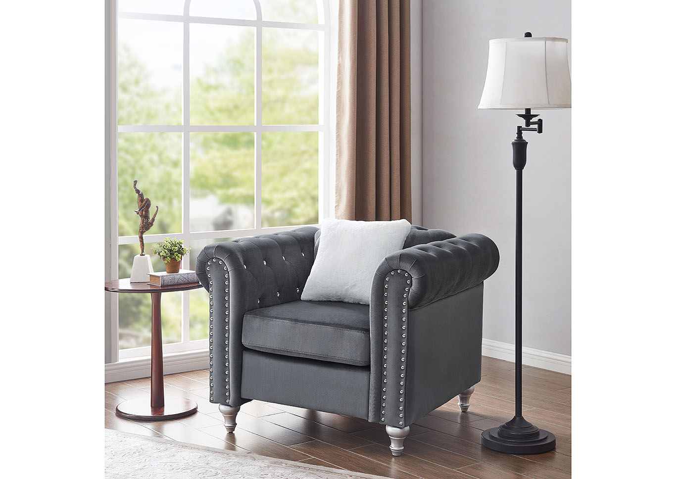 Raisa Gray Chair,Glory Furniture