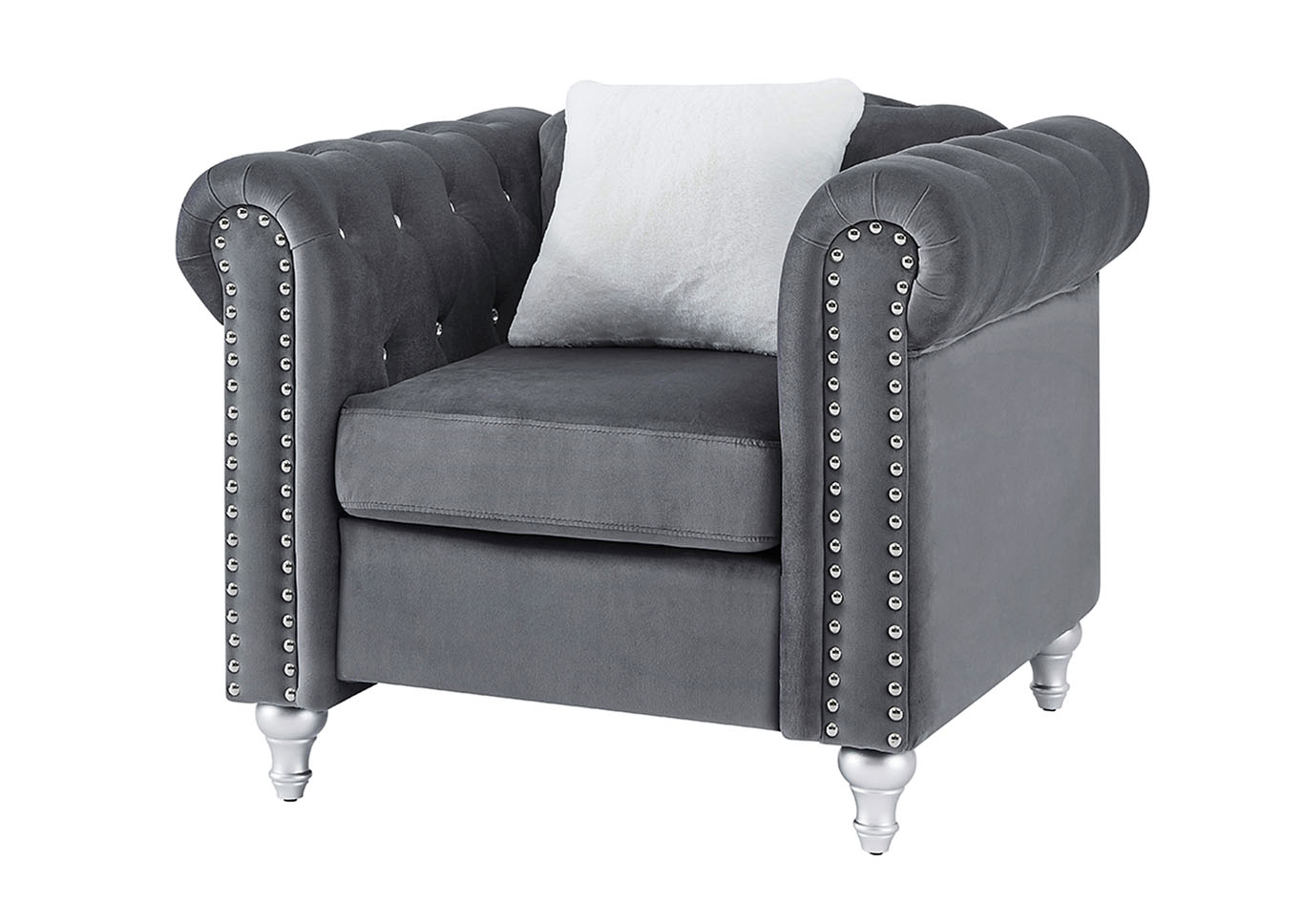 Raisa Gray Chair,Glory Furniture