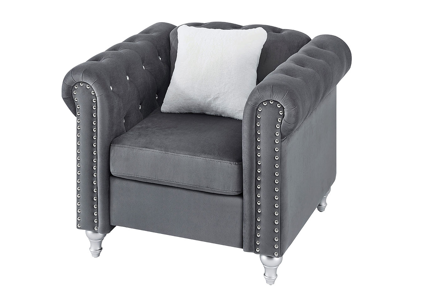 Raisa Gray Chair,Glory Furniture