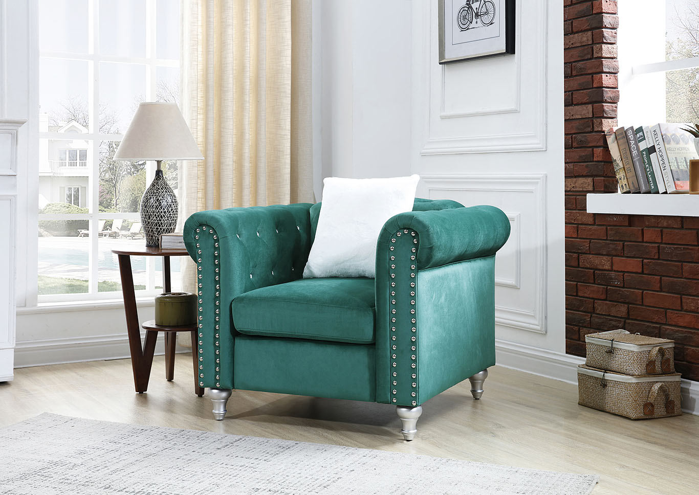 Raisa Green Chair,Glory Furniture