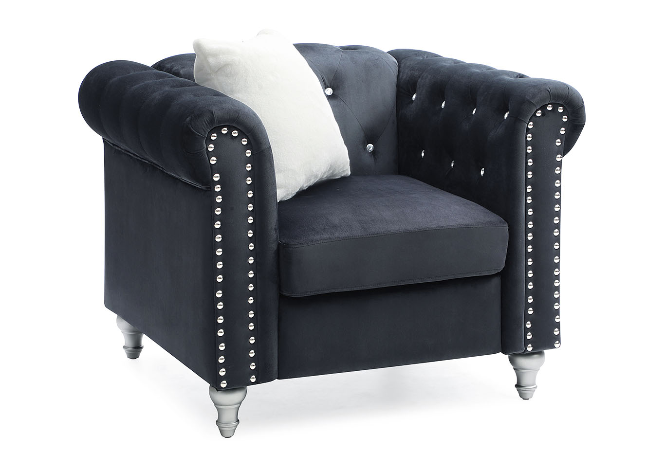 Raisa Black Chair,Glory Furniture