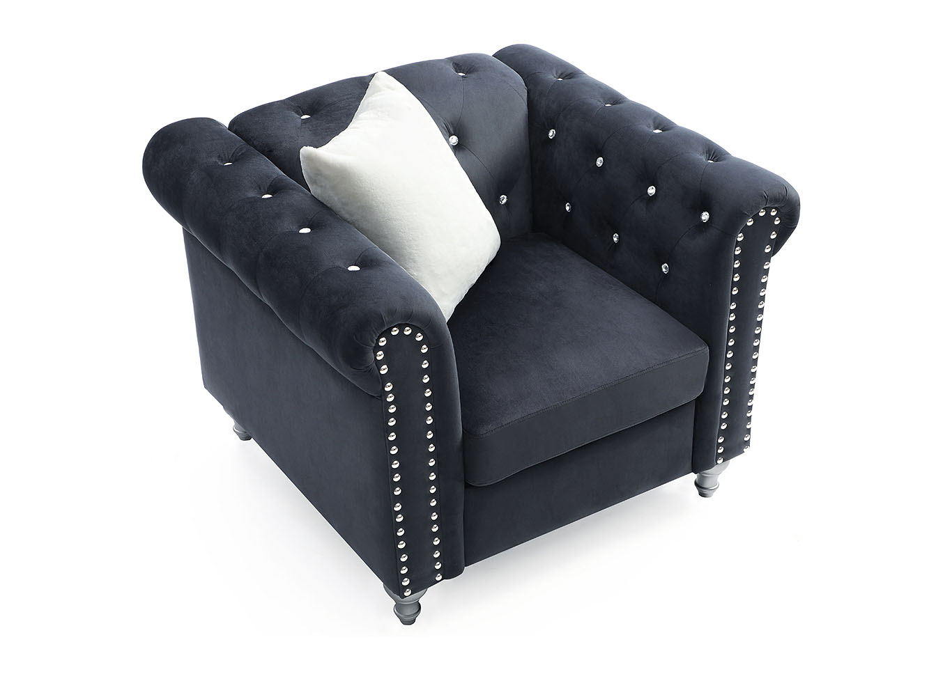 Raisa Black Chair,Glory Furniture