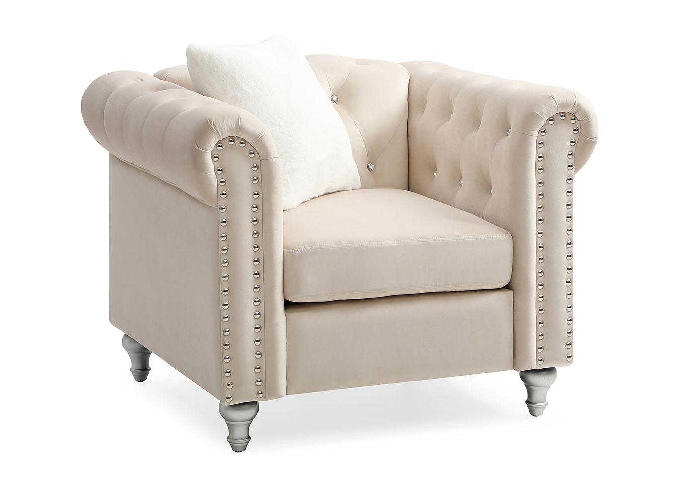 Raisa Beige Chair,Glory Furniture