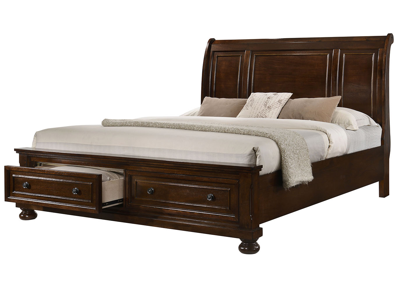Meade Cappuccino Queen Bed,Glory Furniture