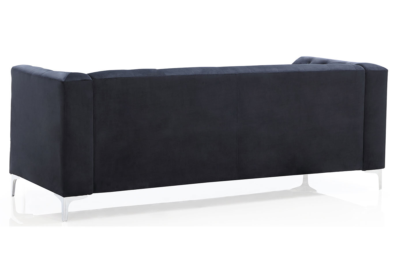 Pompano Black Stationary Sofa,Glory Furniture