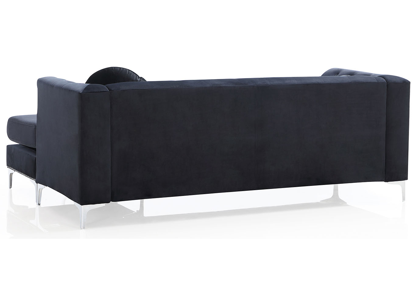 Pompano Black Sectional,Glory Furniture