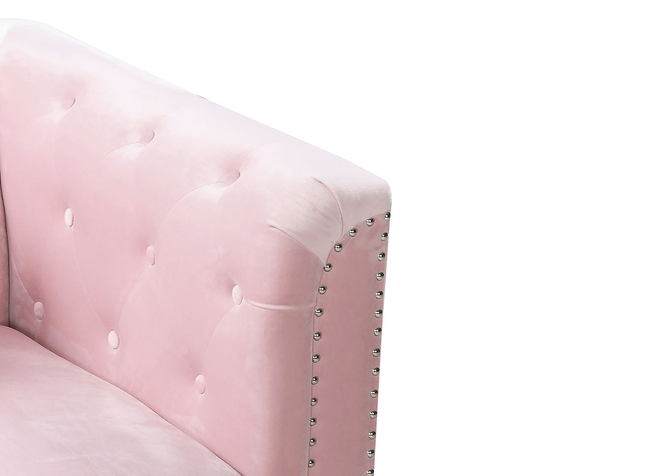 Pompano Pink Stationary Sofa,Glory Furniture