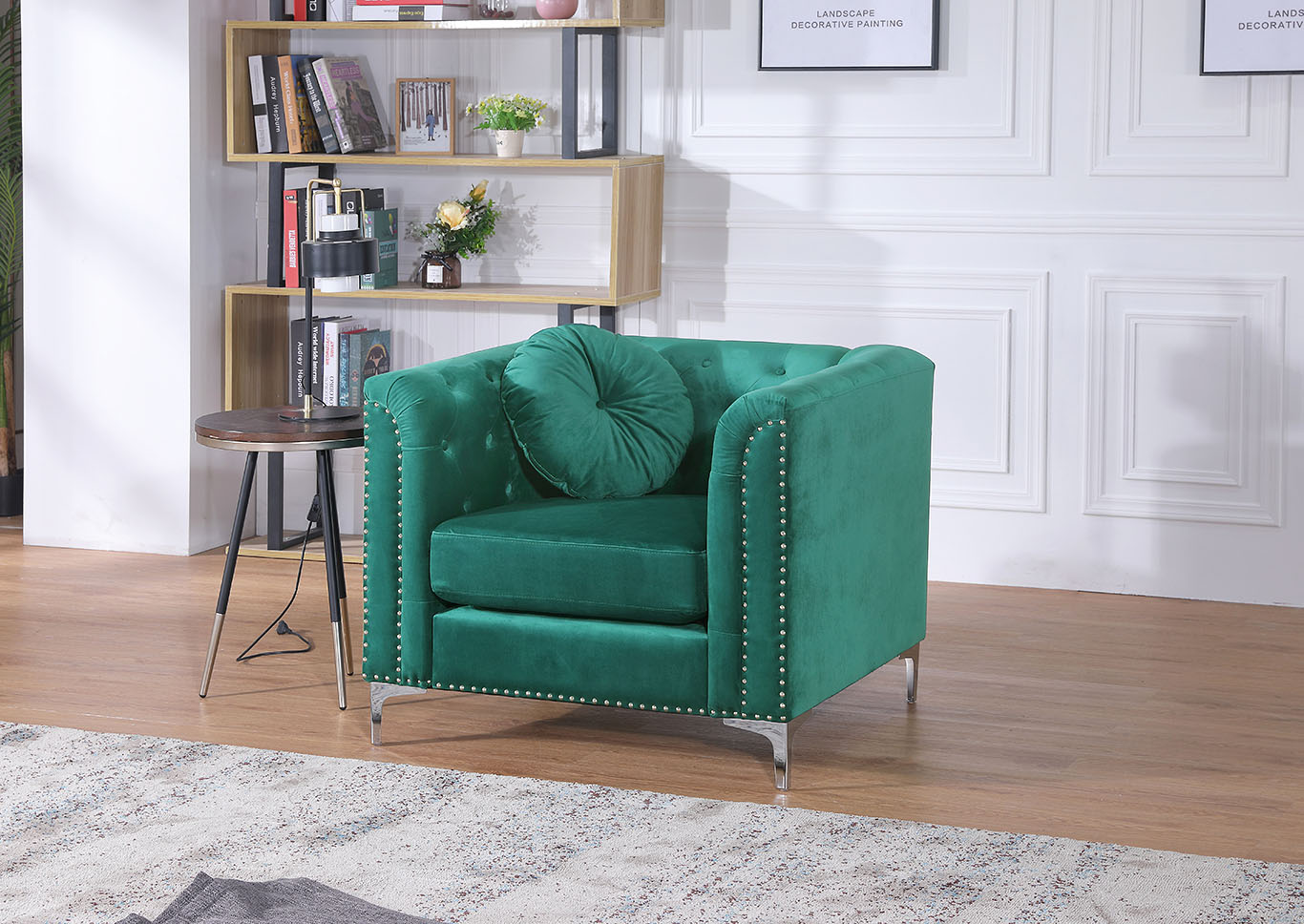 Pompano Green Chair,Glory Furniture