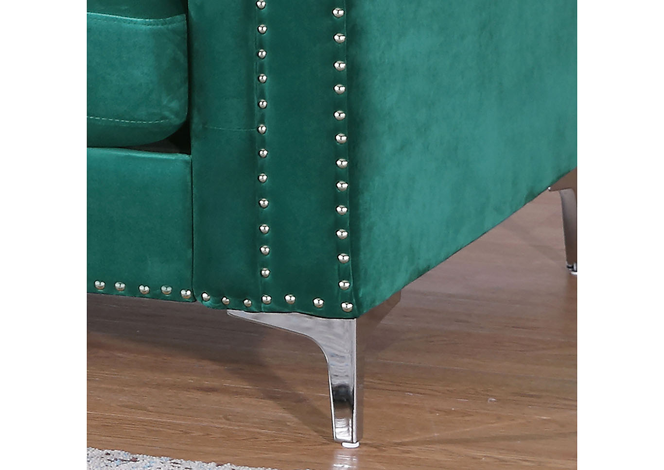 Pompano Green Sectional,Glory Furniture