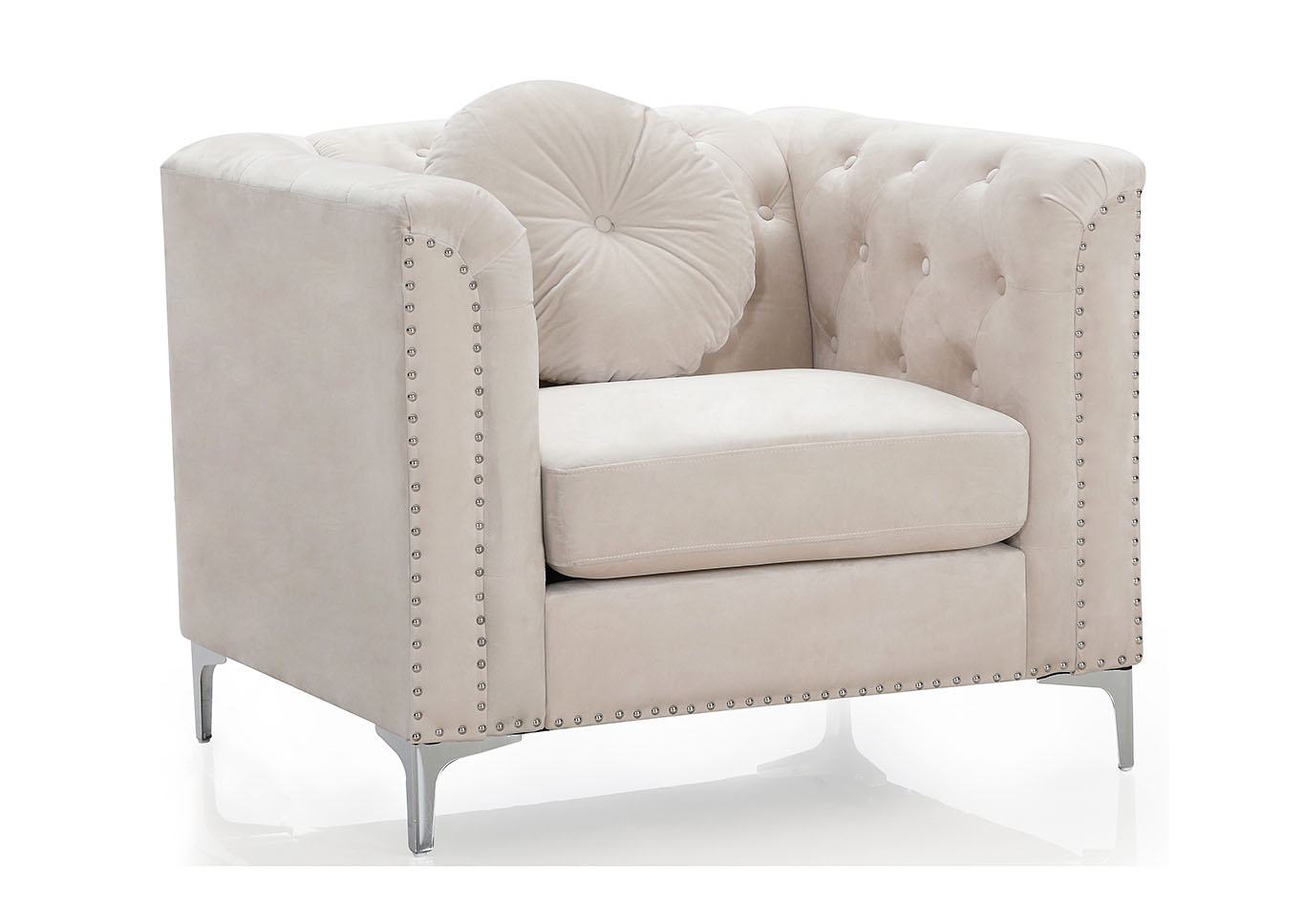 Pompano Ivory Chair,Glory Furniture