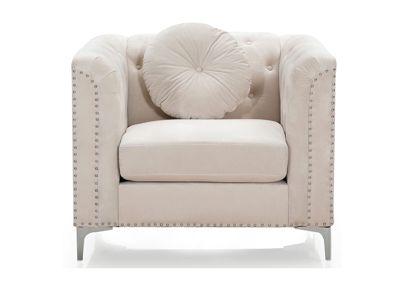 Pompano Ivory Chair,Glory Furniture