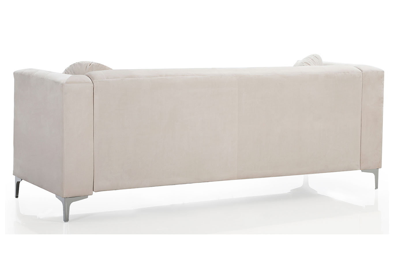 Pompano Ivory Stationary Sofa,Glory Furniture