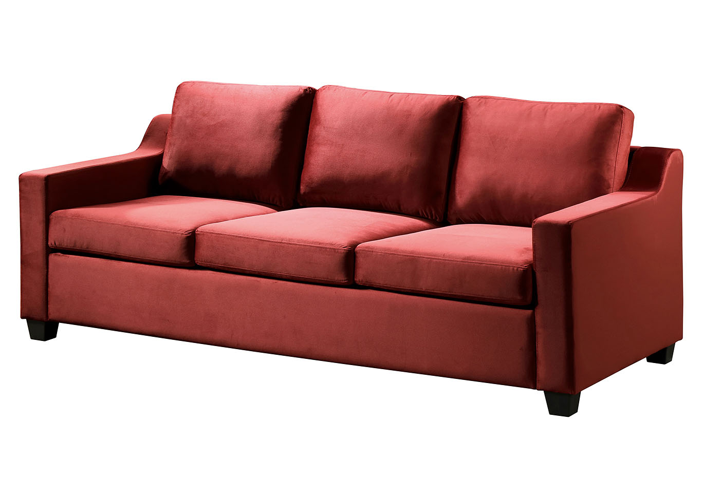 Ashley Burgundy Stationary Sofa,Glory Furniture