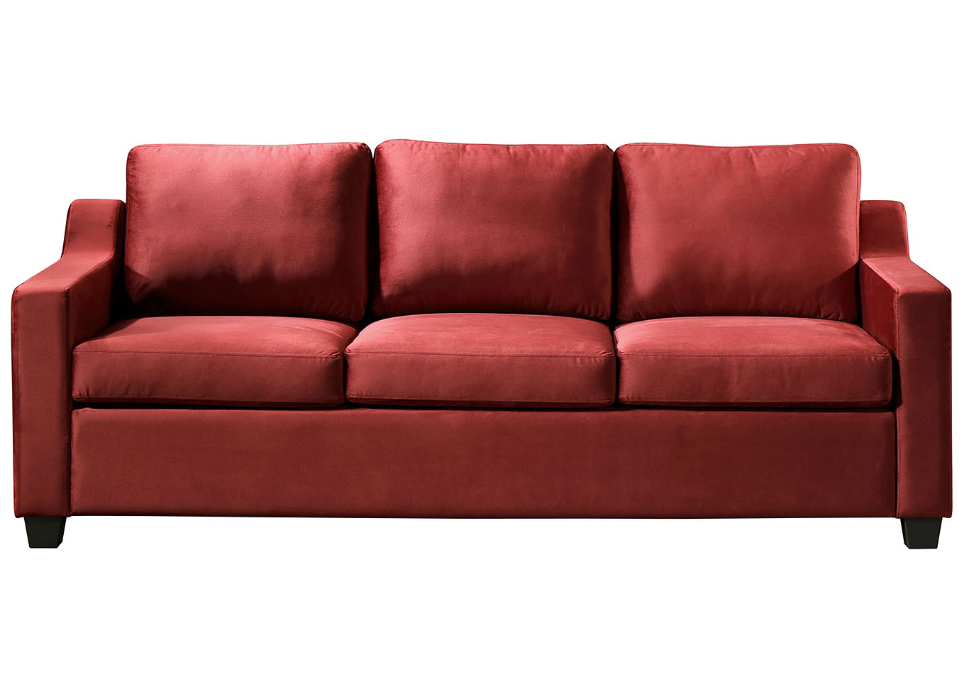 Ashley Burgundy Stationary Sofa,Glory Furniture