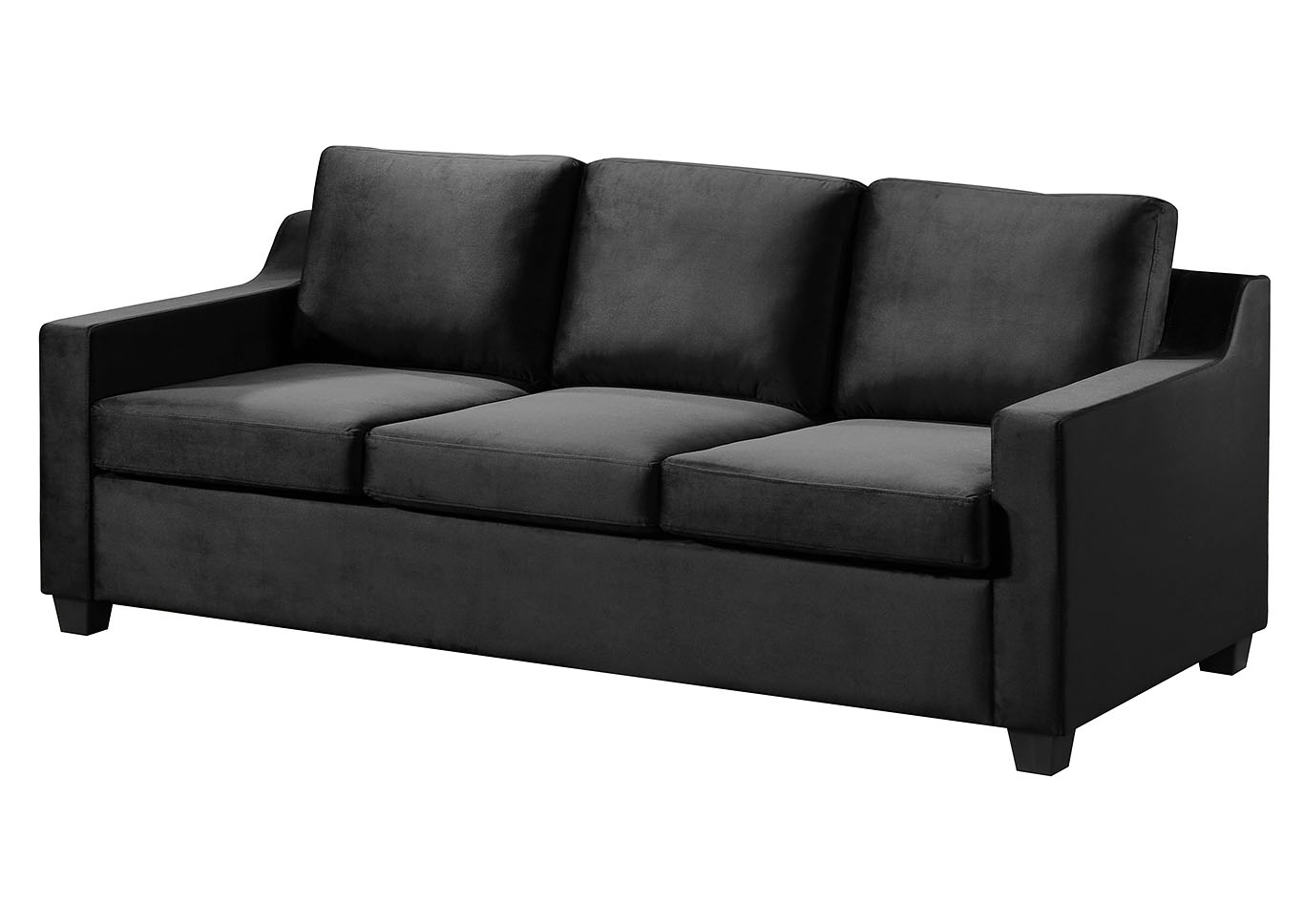 Ashley Black Stationary Sofa,Glory Furniture