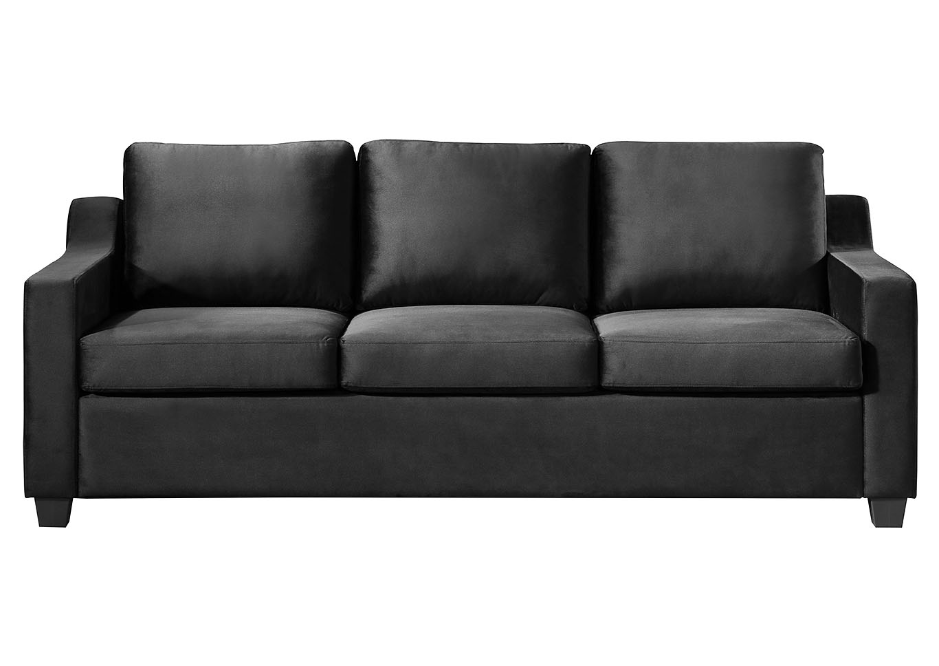 Ashley Black Stationary Sofa,Glory Furniture