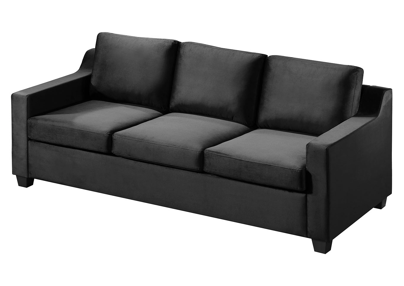 Ashley Black Stationary Sofa,Glory Furniture