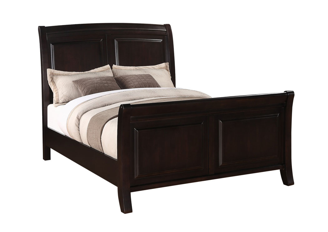 Cappuccino Queen Sleigh Bed,Glory Furniture