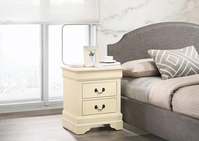 Image for Louis Phillipe Beige Nightstand