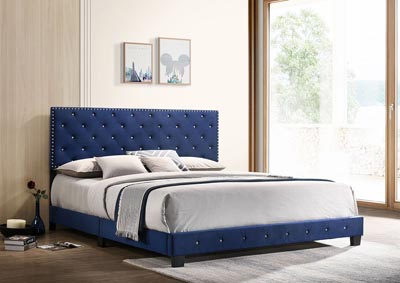 Image for Suffolk Navy Blue King Bed