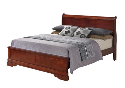 Cherry King Low Profile Bed