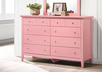 Hammond Pink Dresser,Glory Furniture