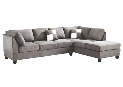 Image for Grey Suede Sectional