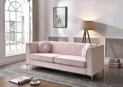 Image for Delray Pink Stationary Sofa