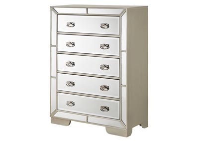 Hollywood Hills Silver Champagne Chest,Glory Furniture