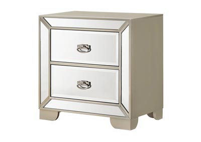 Hollywood Hills Silver Champagne Nightstand,Glory Furniture