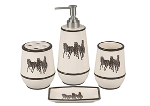 Image for Running Horse Bath Accessories Set
