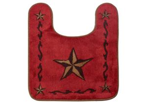 Lone Star Red Contour Rug