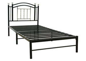 Black Chrome Full Bed