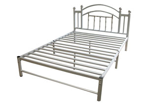 Chrome Queen Bed