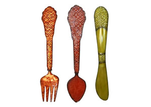 Image for Multi Wall Decor Spoon Fork & Knife