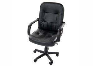 Black Computer Chair w/ Nylon Back