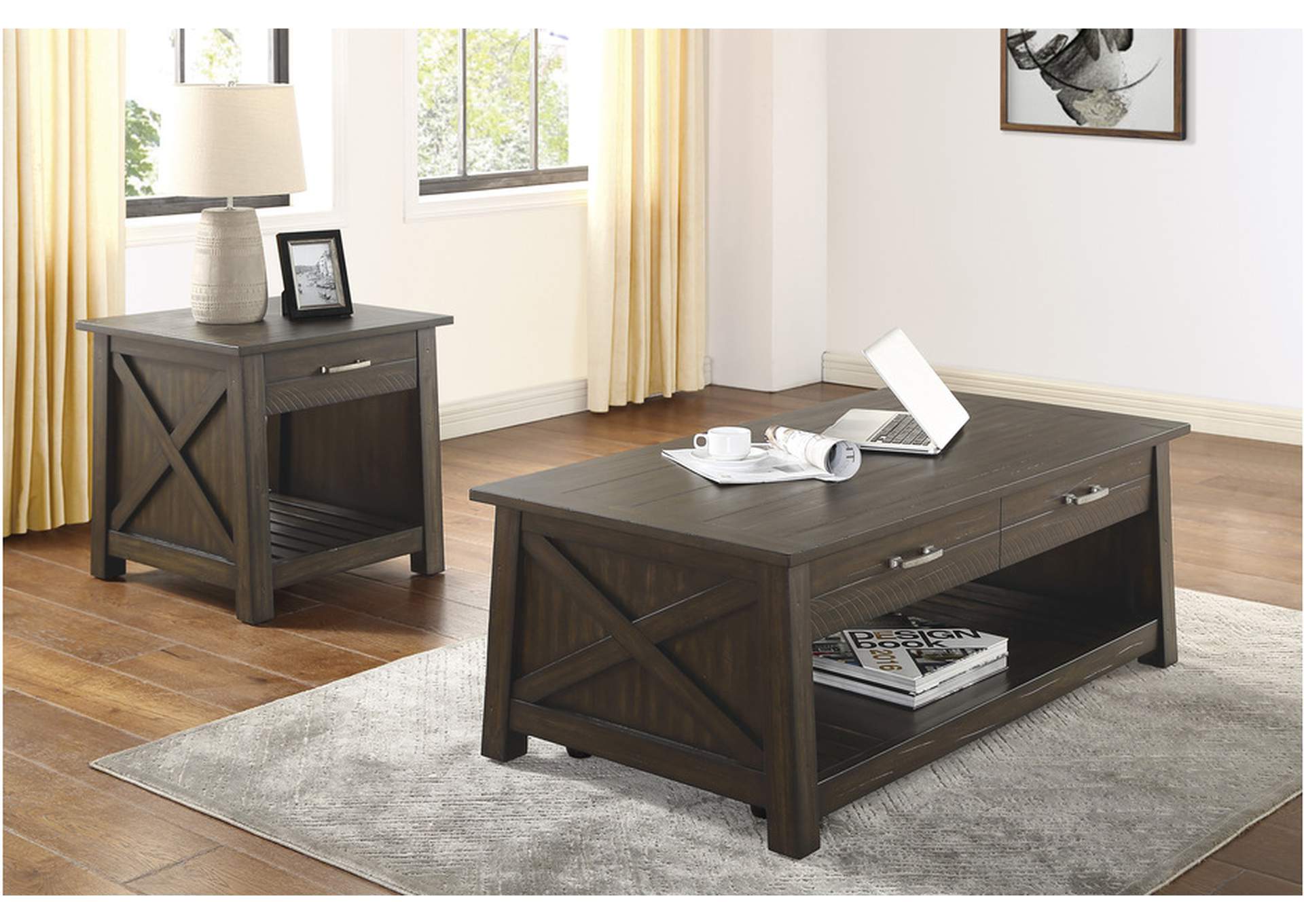 Traine 3674 Occasional Table Set,Homelegance