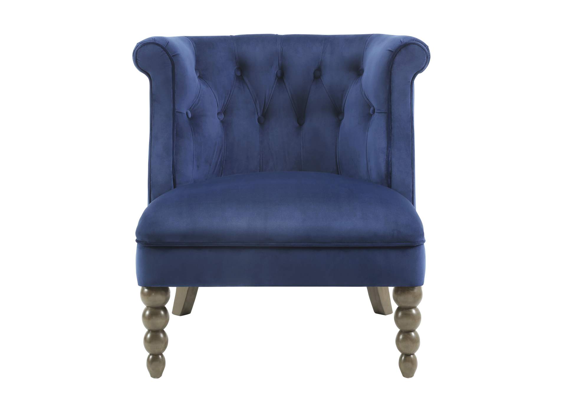 Navy Accent Chair In Living Room