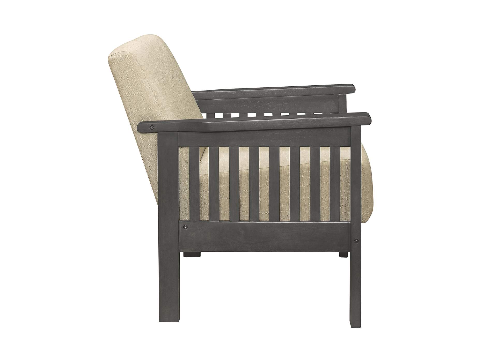 Lewiston Light Brown Accent Chair Kirk Imports