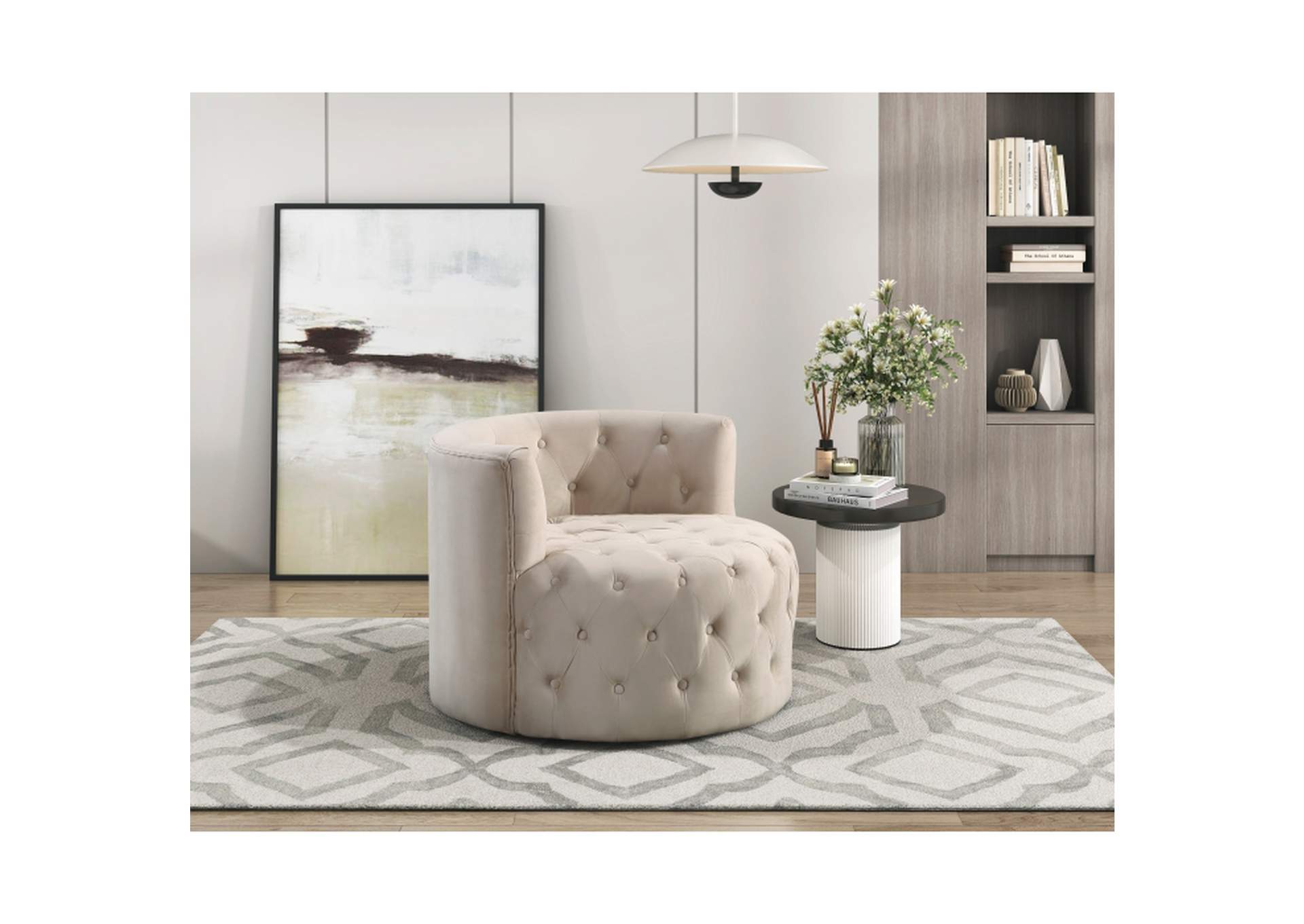 Cheswold Swivel Chair,Homelegance