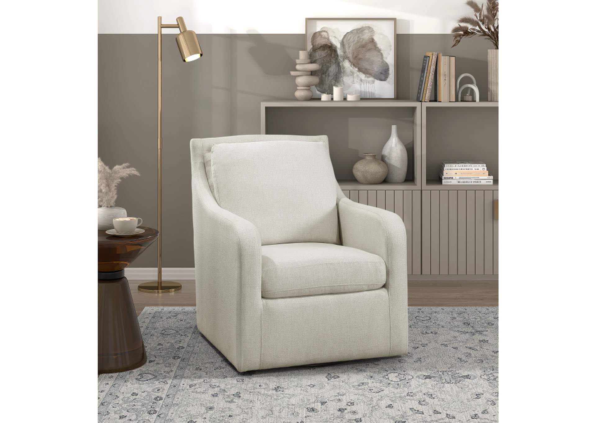 Claymont Swivel Chair,Homelegance