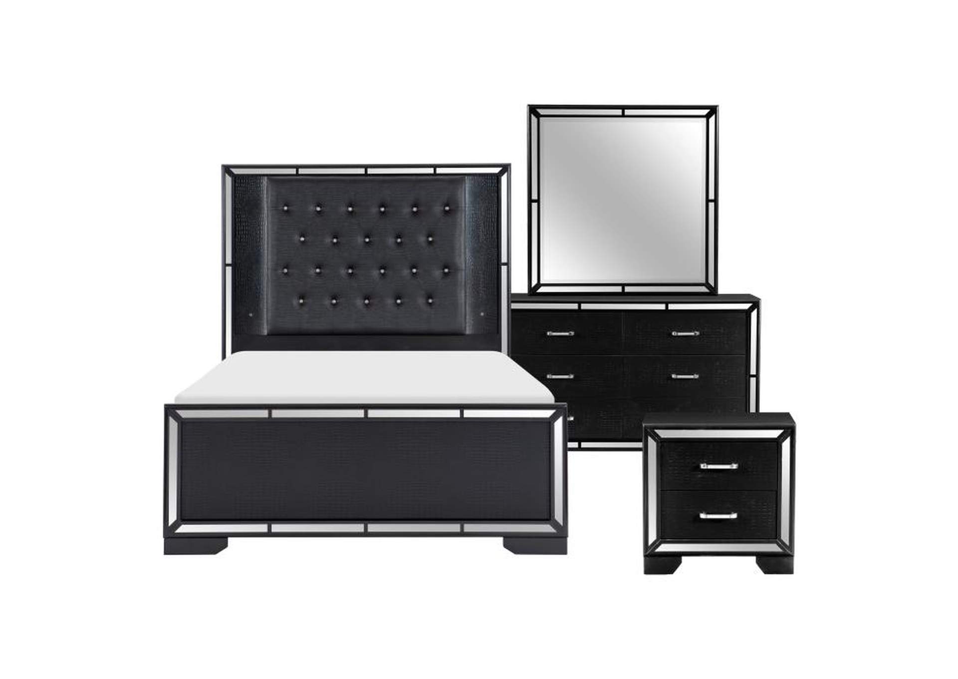 Aveline 4 Piece Queen Bedroom Set,Homelegance