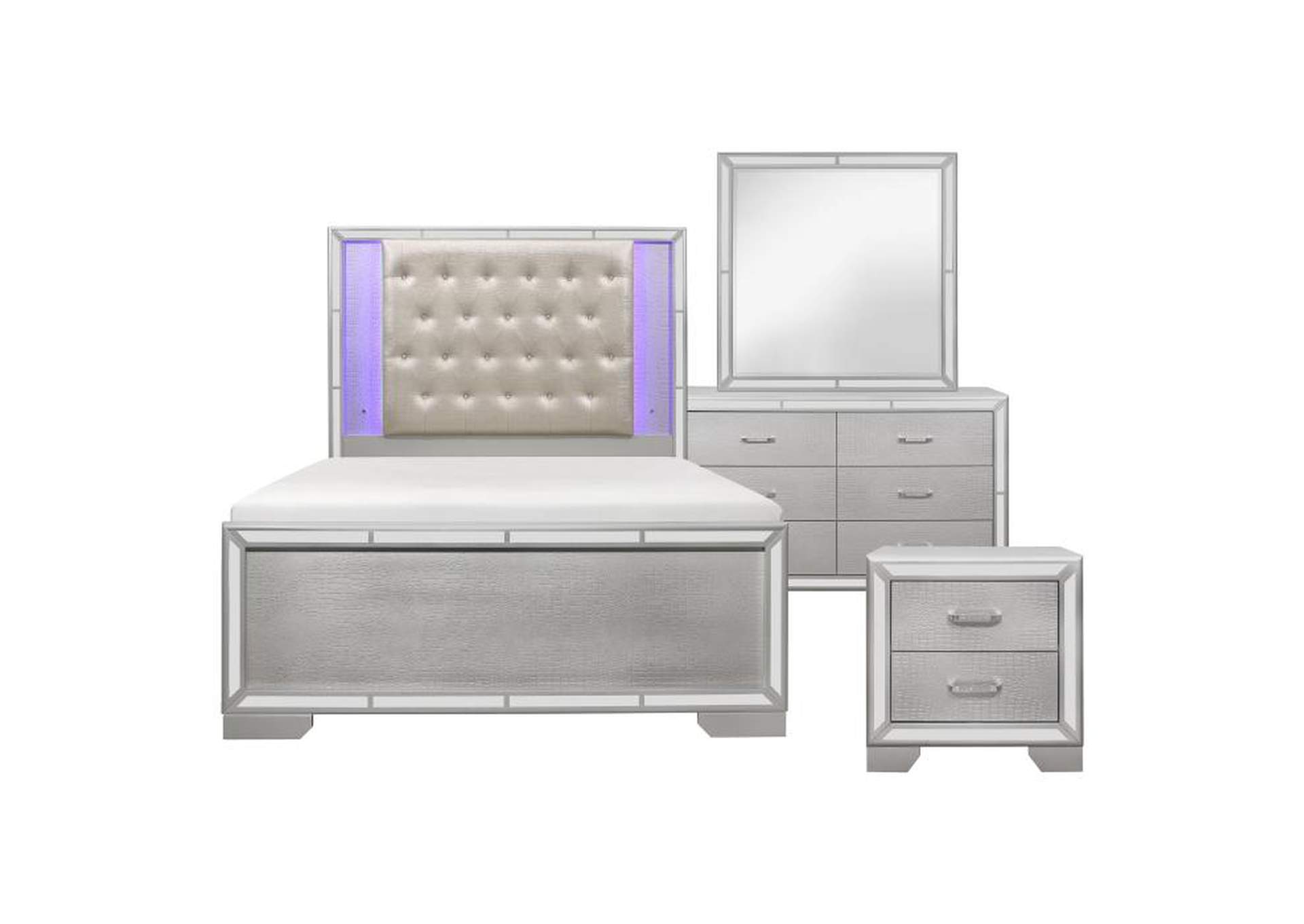 Aveline 4 Piece Queen Bedroom Set,Homelegance