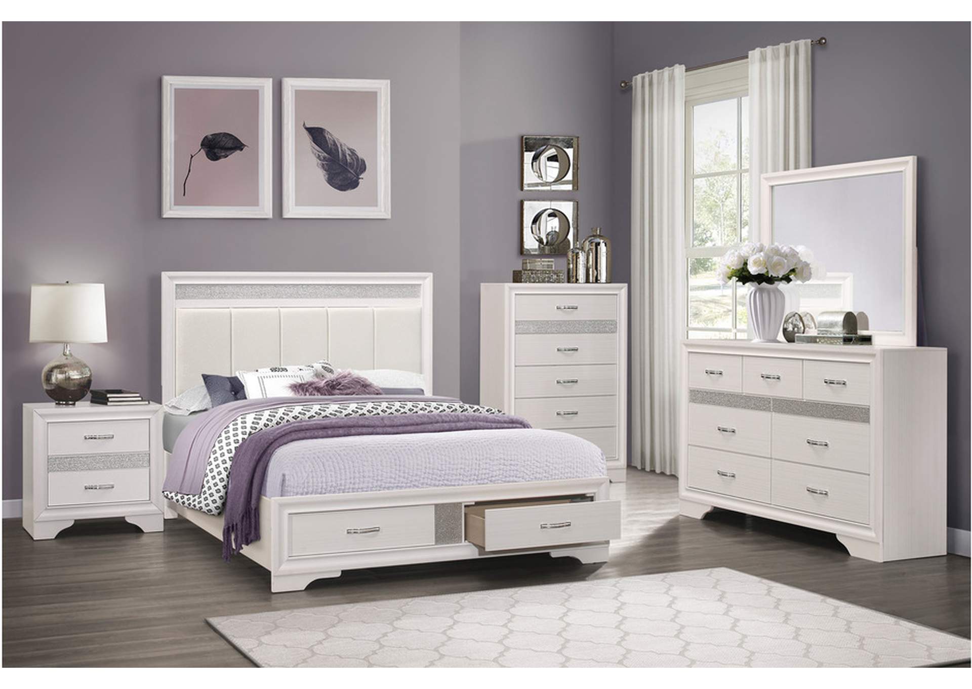 Luster 1505W Bedroom Set,Homelegance