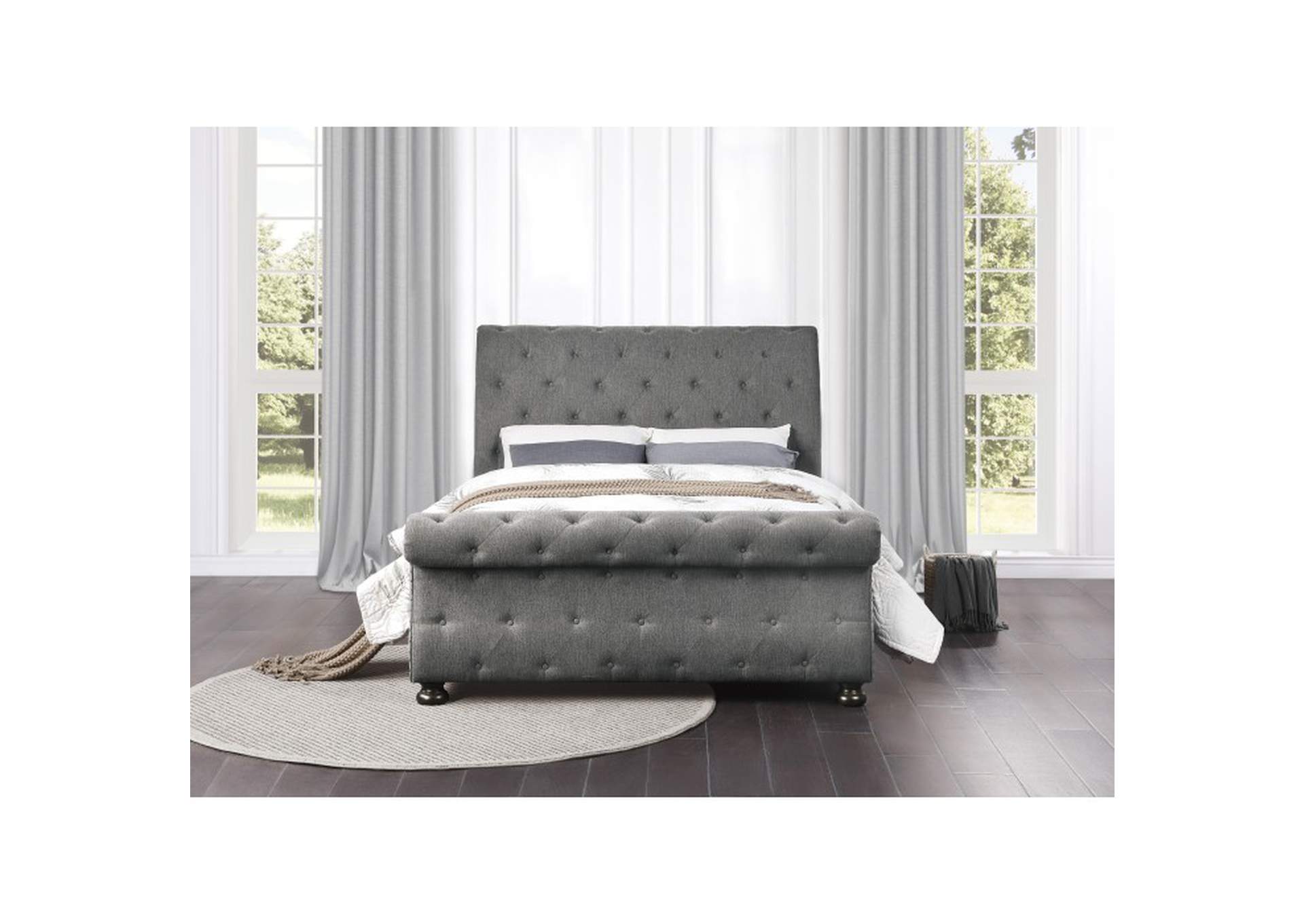 Crofton Gray 1549Gy Bedroom Set,Homelegance